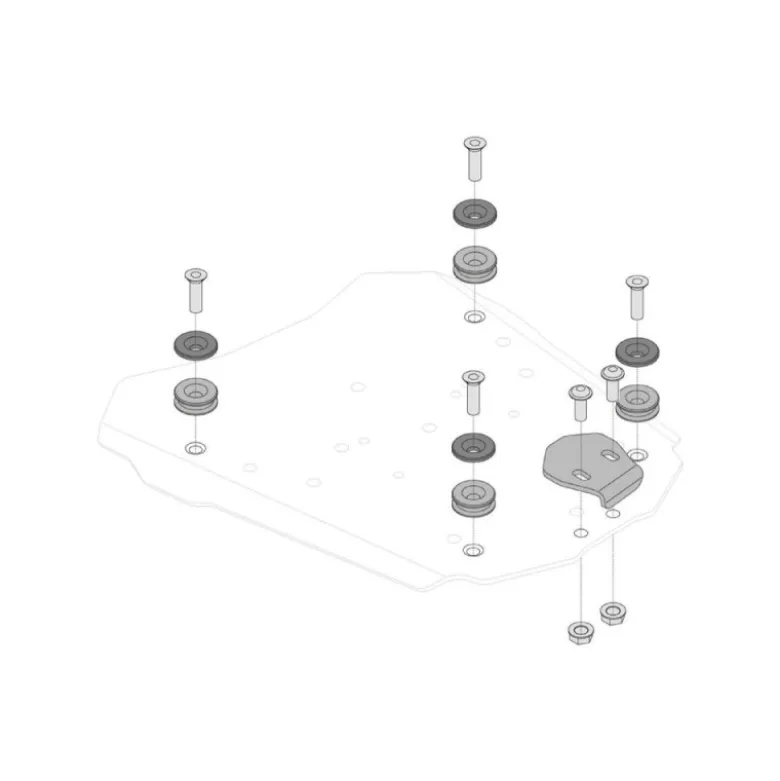 Aadattatori Sw-Motech Portapacchi STEEL-RACK Bauletto TRAX