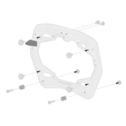 Adattatore Attacchi Laterali Kappa Monokey KL5146CAM Nero