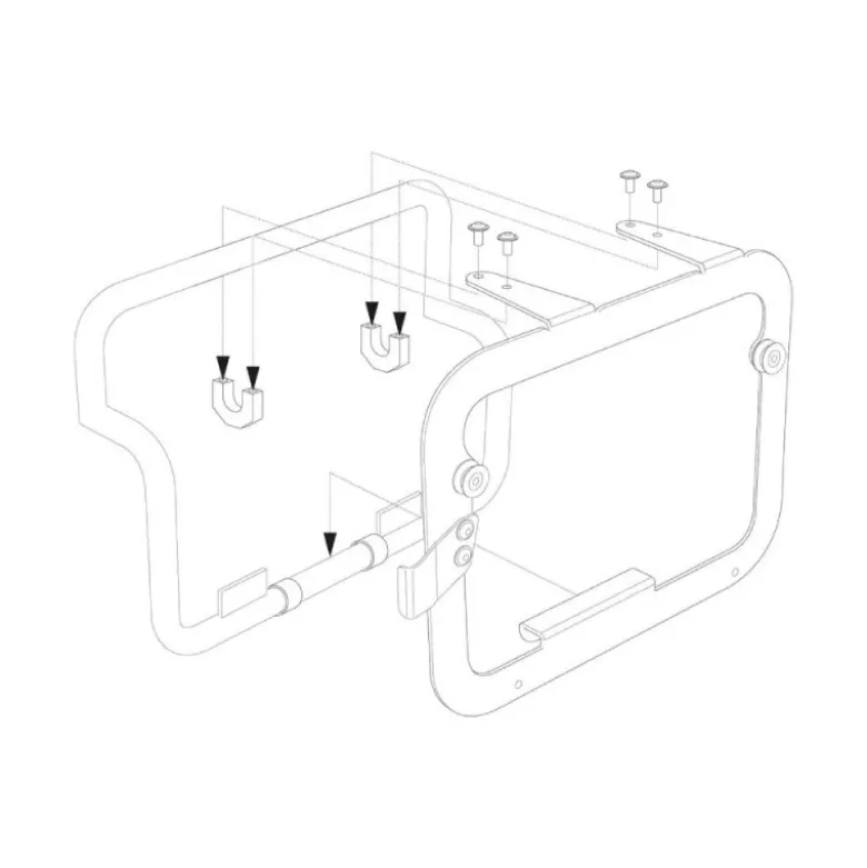 Adattatore Attacchi Laterali Sw-Motech Valigie TRAX ADV/EVO/ION