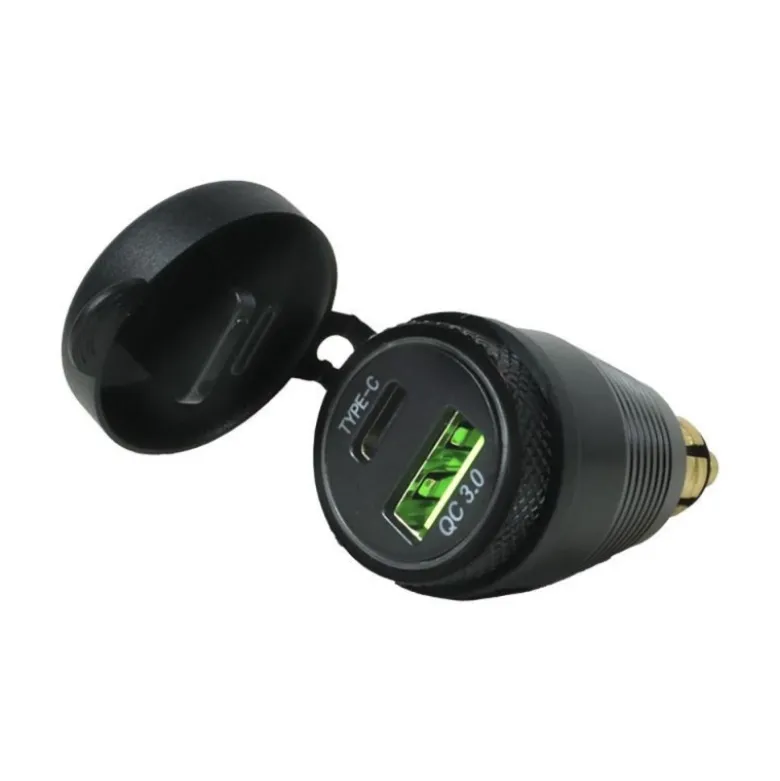 Adattatore Din Usb Chaft QC3.0 in Alluminio