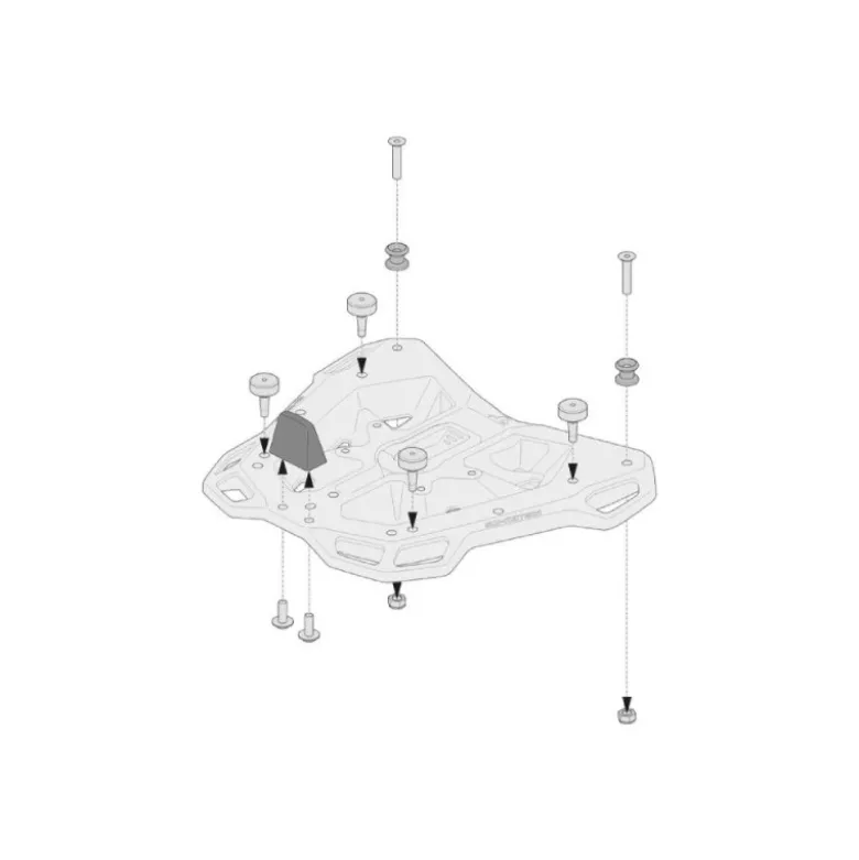 Adattatore Portabagagli Sw-Motech ADVENTURE-RACK Bauletto Shad