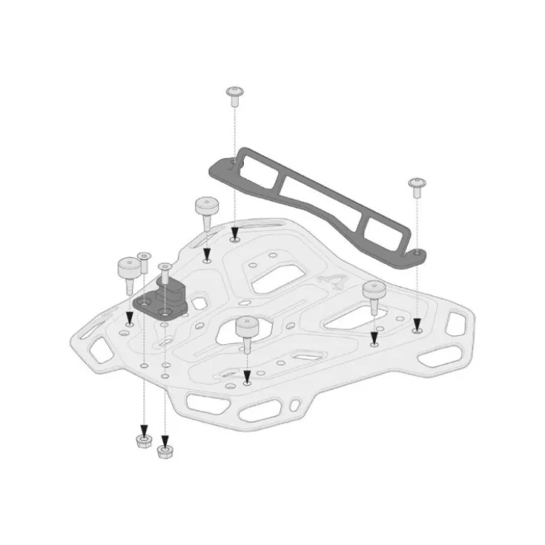Adattatore Portabagagli Sw-Motech ADVENTURE-RACK Bauletto Shad