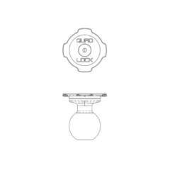 Adattatore Quad Lock Per Tappo Superiore a Sfera 1" Ball