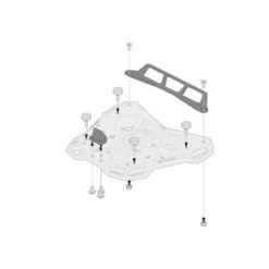 Adattatore Sw-Motech Portapacchi ADVENTURE-RACK Bauletto Givi/Kappa Monolock