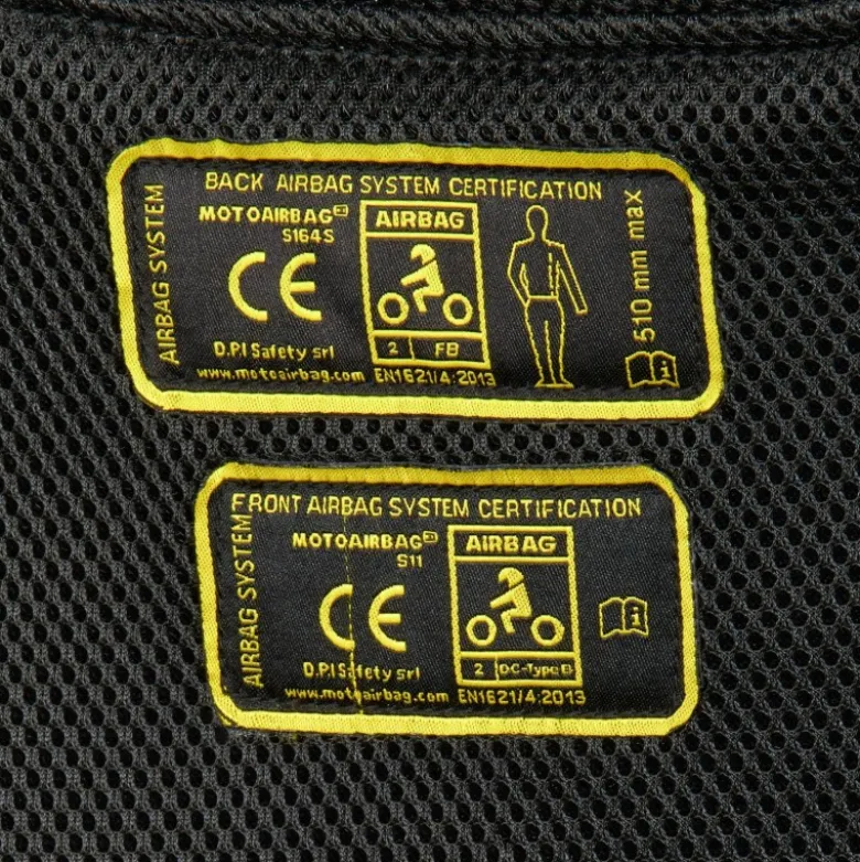 Airbag per Moto Motoairbag Mab V4 Modular Nero