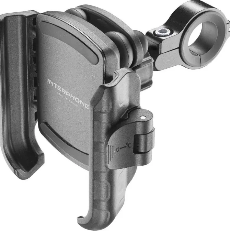 Attacco Smartphone Universale Da Manubrio Interphone con Antivibrante Premium SMCRAB24PRO