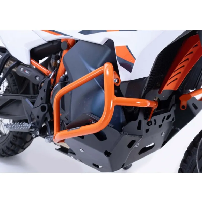 Barra Di Protezione Motore Arancio. Ktm 790 Adv (23-), 890 Adv/R (22-).