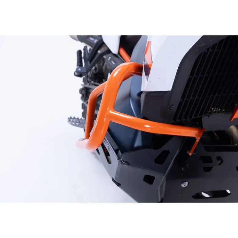 Barra Di Protezione Motore Arancio. Ktm 790 Adv (23-), 890 Adv/R (22-).