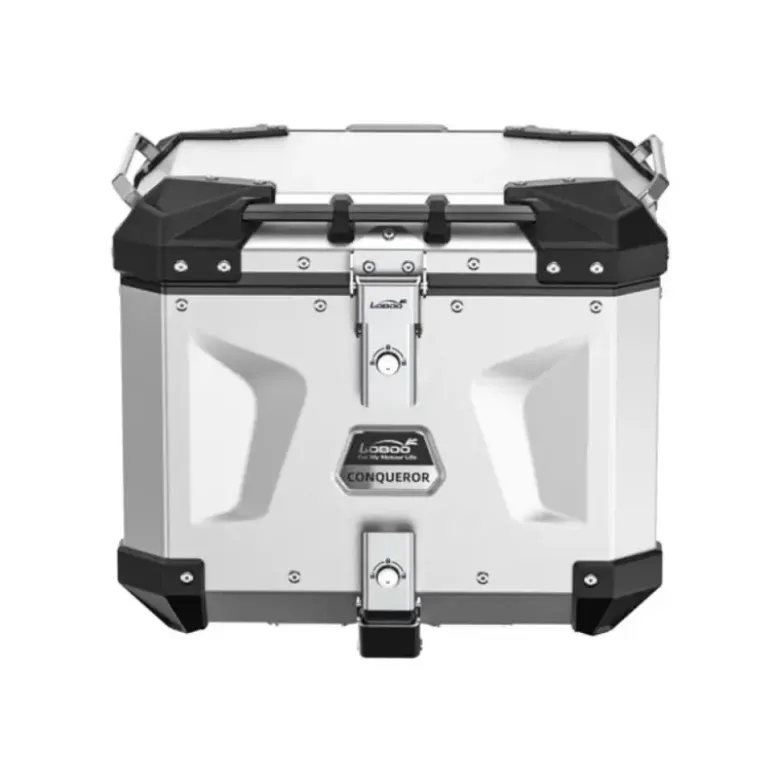 Bauletto Posteriore in Alluminio Loboo Conqueror 40 litri Argento