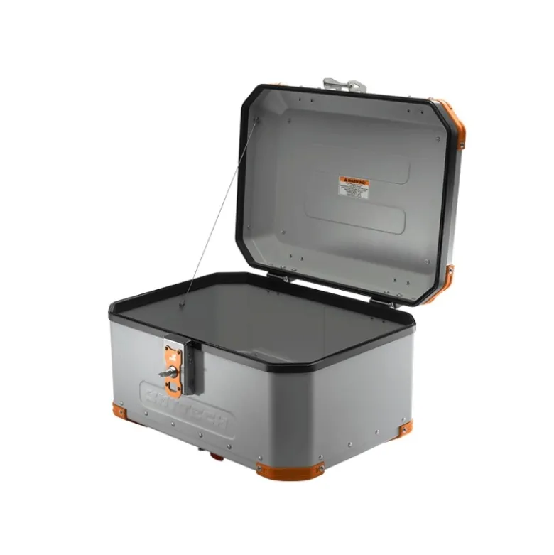 Bauletto Posteriore MyTech Model-x 58 Litri Grigio Angolari Arancioni