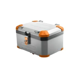 Bauletto Posteriore MyTech Model-x 58 Litri Grigio Angolari Arancioni