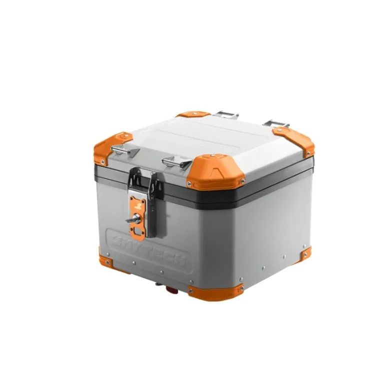 Bauletto Posteriore MyTech Model-x 44 Litri Grigio Angolari Arancioni