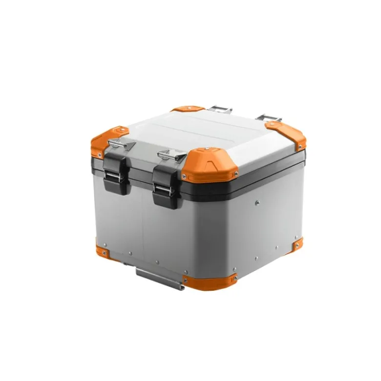 Bauletto Posteriore MyTech Model-x 44 Litri Grigio Angolari Arancioni