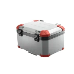 Bauletto Posteriore MyTech Model-x 58 Litri Grigio Angolari Rossi