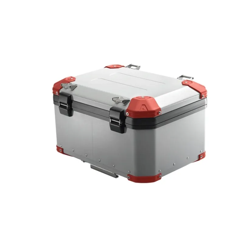 Bauletto Posteriore MyTech Model-x 58 Litri Grigio Angolari Rossi