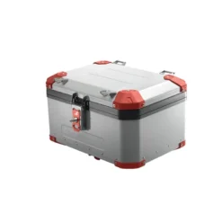 Bauletto Posteriore MyTech Model-x 58 Litri Grigio Angolari Rossi