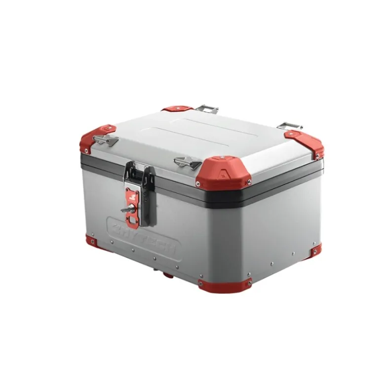 Bauletto Posteriore MyTech Model-x 58 Litri Grigio Angolari Rossi