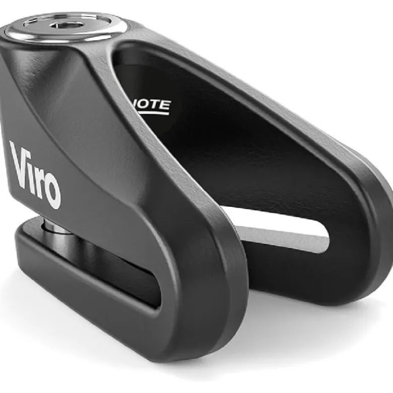 Bloccadisco Moto Viro 167 New Hardened Acciaio Cementato 14mm 3 Chiavi Incluse Nero