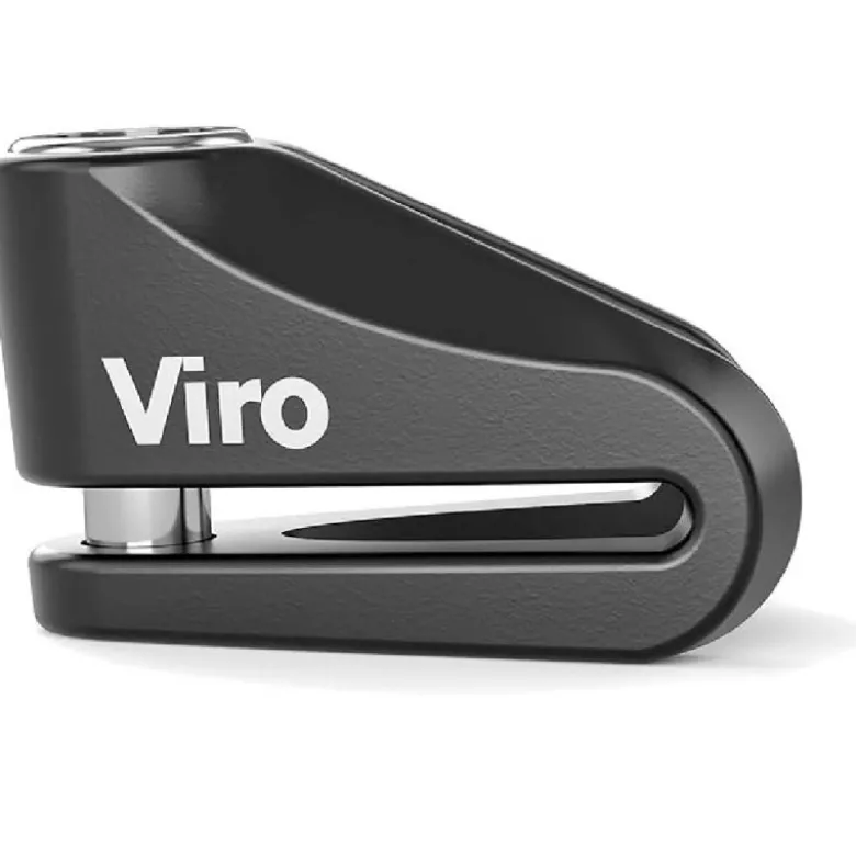 Bloccadisco Moto Viro 167 New Hardened Acciaio Cementato 14mm 3 Chiavi Incluse Nero