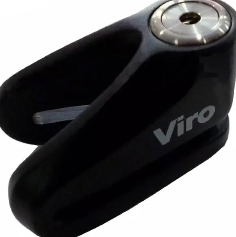 Bloccadisco Moto Viro 166.9 New Hardened Acciaio Cementato 6mm 3 Chiavi Incluse Nero