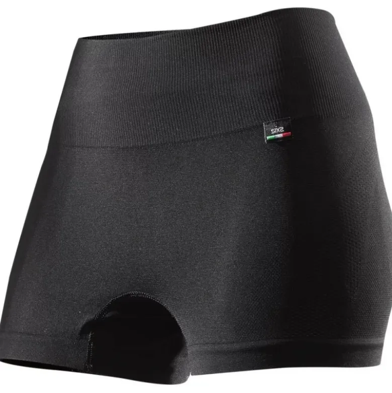 Boxer Donna Tecnico Termico 4 Stagioni Sixs F-BOX6 Nero Con Fondello