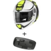 Bundle Casco Givi X.27 Dimension Nero Opaco Titanio Giallo con Interfono Givi I319S