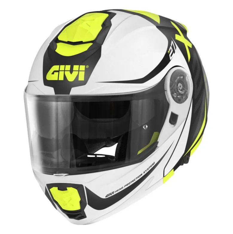 Bundle Casco Givi X.27 Dimension Nero Opaco Titanio Giallo con Interfono Givi I319S