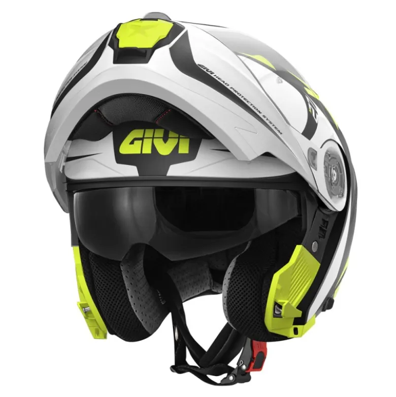 Bundle Casco Givi X.27 Dimension Nero Opaco Titanio Giallo con Interfono Givi I319S