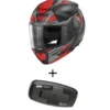 Bundle Casco Givi X.27 Sector Nero Opaco Titanio Rosso con Interfono Givi I319S