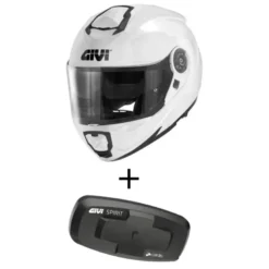 Bundle Casco Givi X.27 Solid Bianco con Interfono Givi I319S