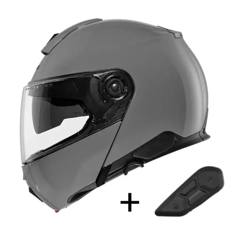 Bundle Casco Modulare Schuberth C5 Concrete Grey con Interfono Sc2 Standard