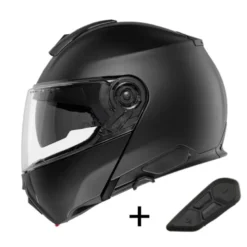 Bundle Casco Modulare Schuberth C5 Nero Opaco con Interfono Sc2 Standard