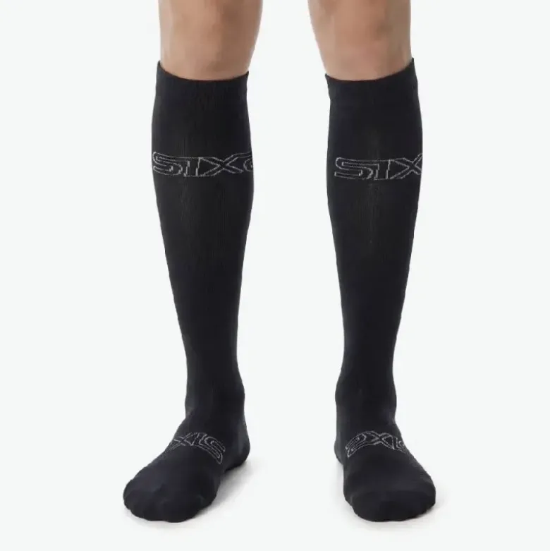 Calza Lunga Rinforzata Unisex Sixs LONG RACING V2 Nero