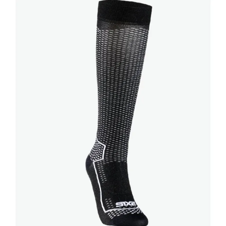 Calza Lunga Rinforzata Unisex Sixs LONG V3 Nero Carbon