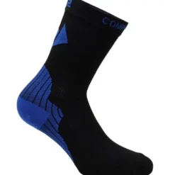 Calza Media Lunghezza Sixs ACTIVE-SOCKS Nero Blu