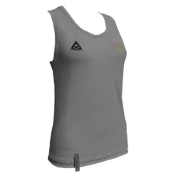 Canotta Donna Tecnica In Lana Merino Australiana Termoregolante Traspirante Antiodore Riday Grigio
