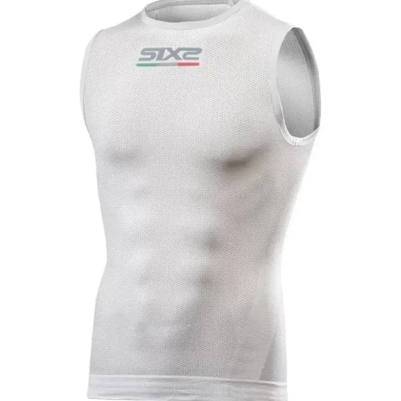 Canotta Intima Tecnica Termica 4 Stagioni Unisex Sixs SMX Bianco Carbon