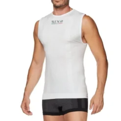 Canotta Intima Tecnica Termica 4 Stagioni Unisex Sixs SMX Bianco Carbon