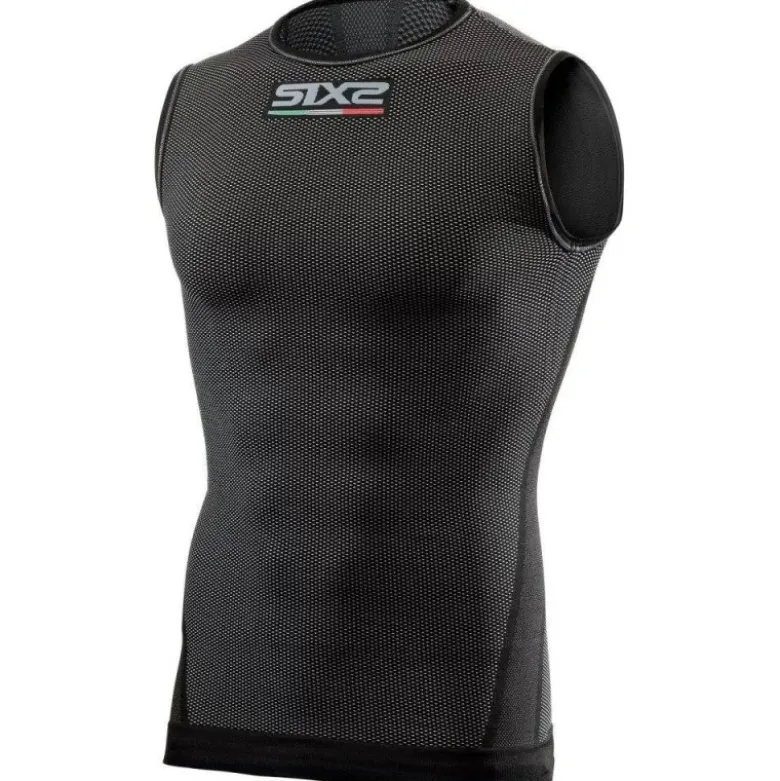 Canotta Intima Tecnica Termica 4 Stagioni Unisex Sixs SMX Nero Carbon