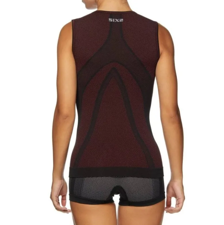 Canotta Intima Tecnica Termica 4 Stagioni Unisex Sixs SMX Rosso Scuro