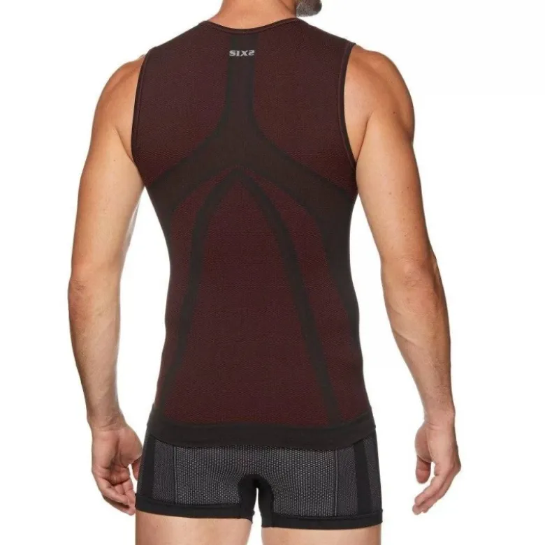 Canotta Intima Tecnica Termica 4 Stagioni Unisex Sixs SMX Rosso Scuro