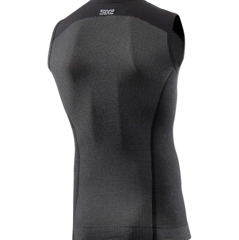 Canotta Intima Tecnica Termica 4 Stagioni Unisex Sixs SMX-V2 Nero Carbon