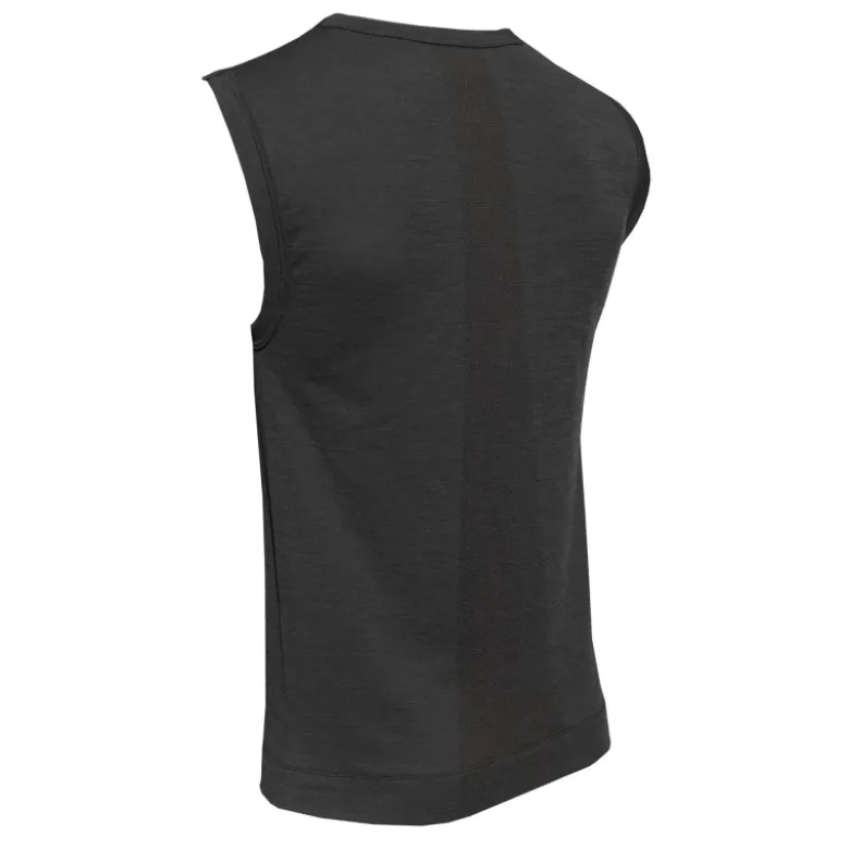 Canotta Tecnica In Lana Merino Australiana Termoregolante Traspirante Antiodore Riday Nero