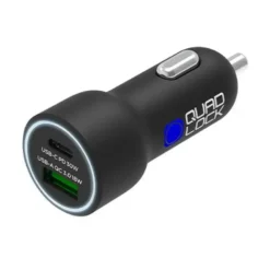 Caricatore Per Auto Doppio Quad Lock Usb 12V