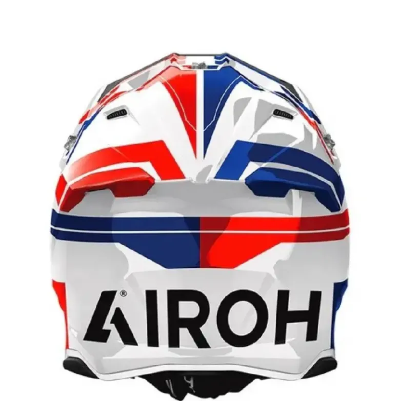 Casco Cross Airoh Twist 2 Dynasty Blu Rosso Lucido