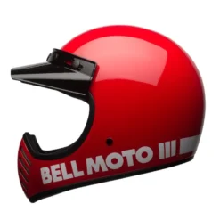 Casco Cross Bell Moto-3 Rosso Lucido