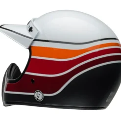 Casco Cross Bell Moto-3 2024 Rsd Saddleback Bianco Nero