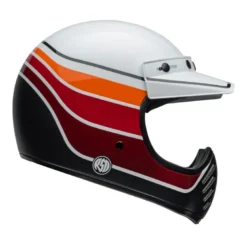 Casco Cross Bell Moto-3 2024 Rsd Saddleback Bianco Nero