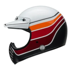 Casco Cross Bell Moto-3 2024 Rsd Saddleback Bianco Nero