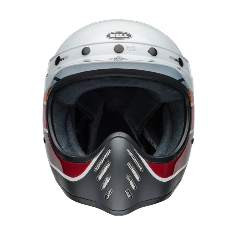 Casco Cross Bell Moto-3 2024 Rsd Saddleback Bianco Nero